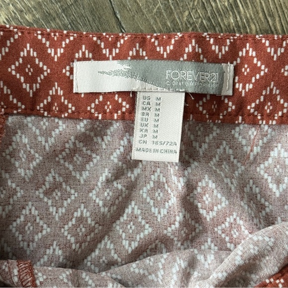 Forever 21 Coral Geometric Maxi Skirt - Picture 6 of 7